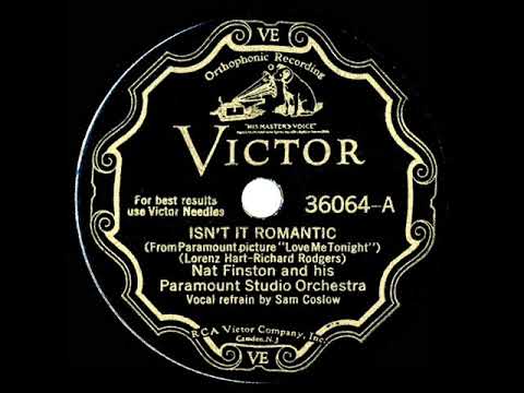 1932 Nat Finston - Isn’t It Romantic (Sam Coslow, vocal)