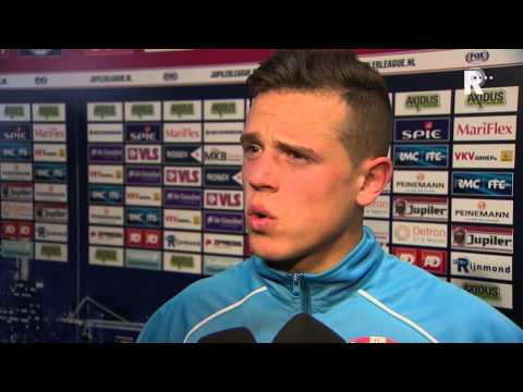 Giovanni Korte na afloop van Sparta - FC Dordrecht