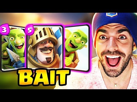 USEI O NOVO LOG BAIT NO CLASH ROYALE!