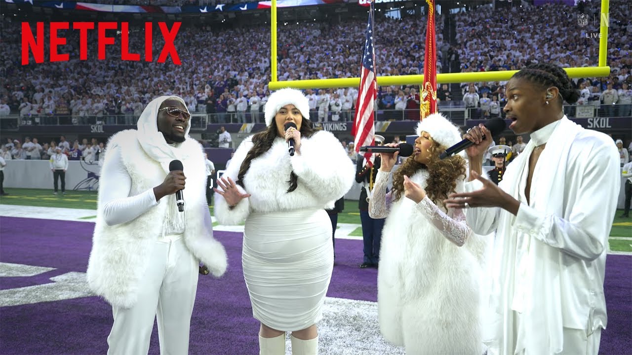 Building the Band's SZN4 performs the National Anthem at NFL Christmas Gameday | Netflix