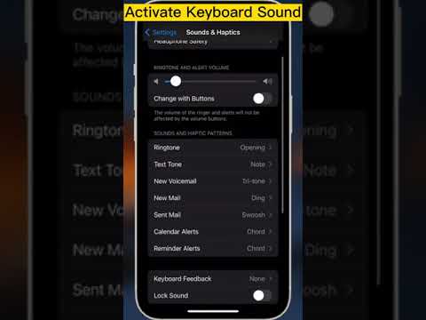 Activate Keyboard Sound and Haptic 📱🔊⌨️✌🏽