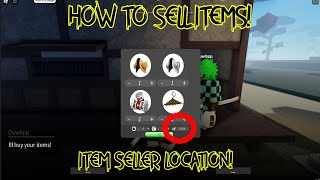 How To Sell Items in Project Slayers! (ITEM SELLER LOCATION!) | Project Slayers Roblox Update Codes