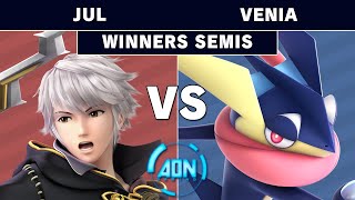 AON Ultimate #054   Jul vs Venia Winners Semirfinals   Smash Ultimate