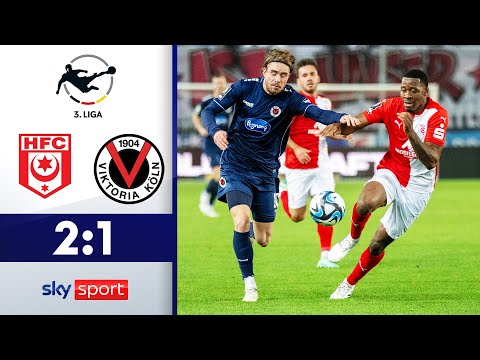 Halle holt sich Big Points! | Hallescher FC - FC Viktoria Köln | Highlights - 3. Liga 2023/24