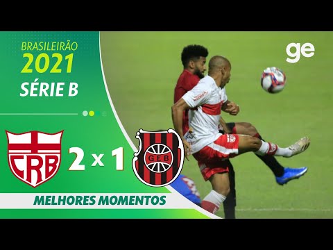 Gols e lances de CRB x Brasil de Pelotas