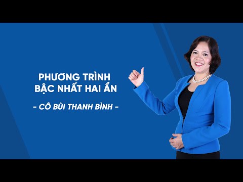 Phương trình bậc nhất hai ẩn - Toán 9  - Bài giảng miễn phí
