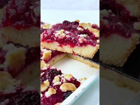 Easy lemon raspberry bars! 