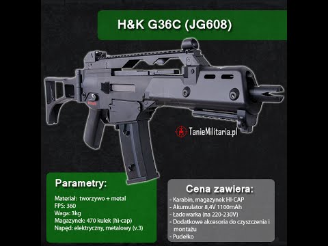 H&K G36C (JG608) FIRMY JG - TANIEMILITARIA.PL