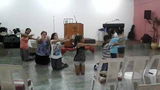 Gloria al Rey, Jaci Velásquez, ensayo de coreografía, Iglesia Eben Ezer