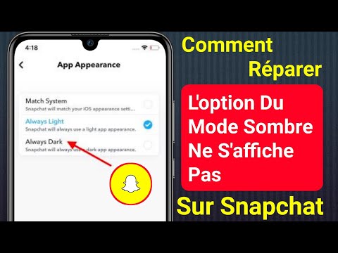 Comment Réparer L'option Du Mode Sombre De Snapchat Qui Ne S'affiche Pas || Mise à jour 2022