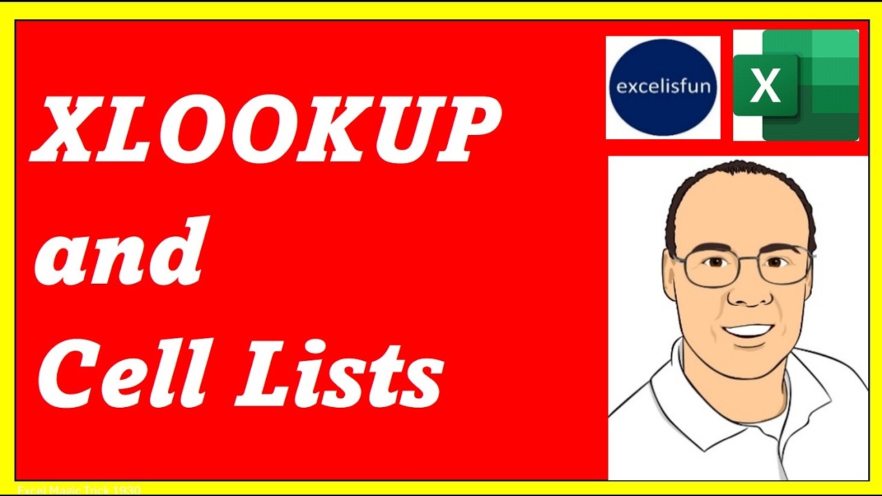 XLOOKUP Function with Cell Lists and FLATTEN Function. EMT 1932