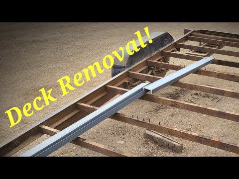 18' Car Trailer Rebuild Pt.2 Deck Removal