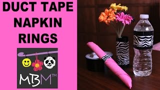 Duct Tape DIY Party Decorations - Make Your Own Napkin Rings