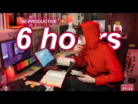 STUDY WITH ME LIVE | 6 HOURS ✨ Harvard Alumnus, Chill Work With Me, Rain Sounds, Pomodoro Timer