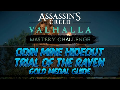 Assassin's Creed Valhalla Mastery Challenge | Odin Mine Hideout Trial of the Raven Gold Medal