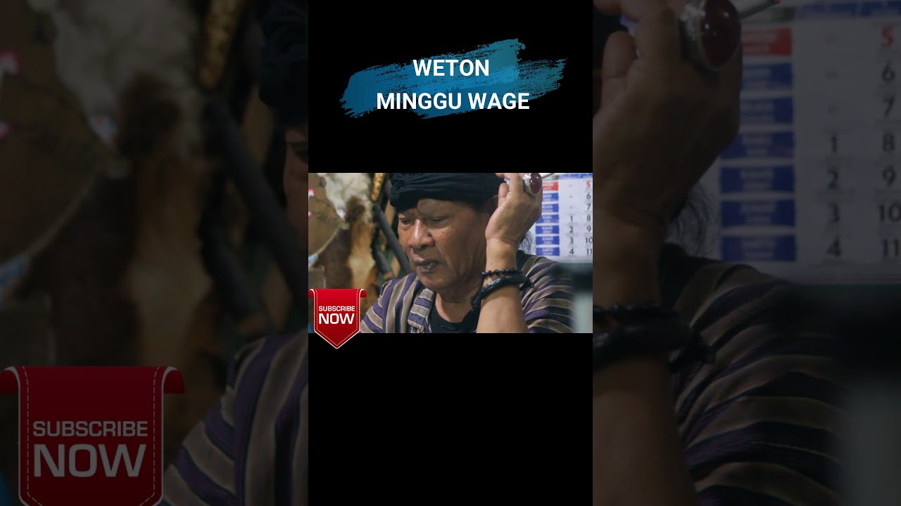 Obrolan jawa : WETON MINGGU WAGE