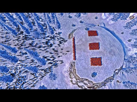 300 Spartans vs 5,000 Wolves - Ultimate Epic Battle Simulator UEBS 4K