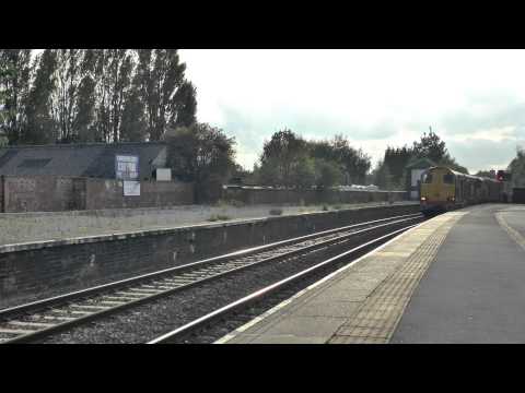 DRS Choppers 20304+20308+20312+20309+20305 0Z21 Crewe Gresty Bridge to York Parcel Sdgs 03/10/2014