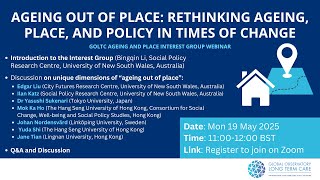 Ageing out of Place: Rethinking Ageing, Place, and Policy in Times of Change