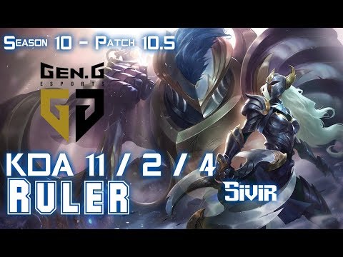 Gen Ruler SIVIR vs CAITLYN ADC - Patch 10.5 KR Ranked