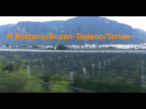 Mitfahrt im Regionalzug hinter der Lok von Bolzano/Bozen nach Terlano/Terlan in HD