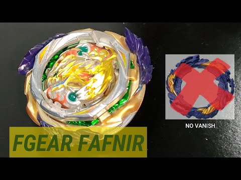 FGEAR FAFNIR! FAFNIR WITHOUT THE VANISH BLADE! | BEYBLADE BURST DB