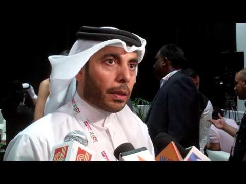 Colonel RASHID BIN MASSAM AL BUFLASEH, Dubai Civil Defence talks to the Press
