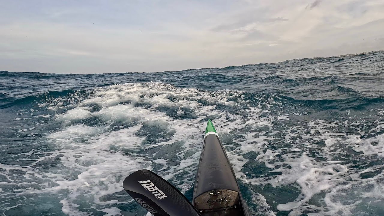 Surfski downwind NK Nitro 640 CarbonX Anzio-Lavinio