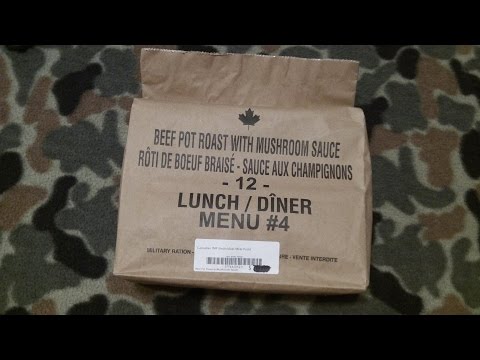 Canadian IMP / MRE - Beef pot roast with mushroom...