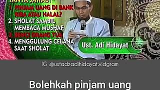 Download lagu Hukum minjam di bank/koperasi 🍇 Ustadz ADI HIDAYAT LC MA mp3