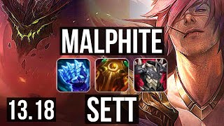 MALPHITE vs SETT (TOP) | 6/1/17, Rank 13 Malph | JP Master | 13.18