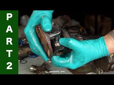 Land Rover Prop' shaft repair part 2 - Stripping the old universal Joint