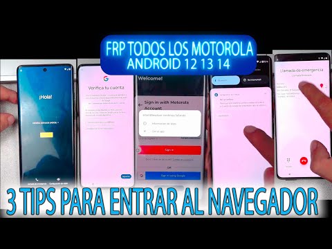 FRP SOLUCION TODOS MOTOROLA NO SE PUEDE ENTRAR AL NAVEGADOR QUITAR CUENTA GOOGLE G04 G14 G20 G30....