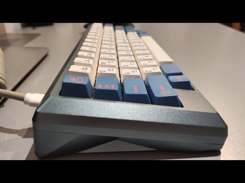 Fusion60 w/ Kailh Box Navy, Brass plate | Typing Test