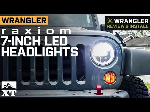 1997-2018 Jeep Wrangler Raxiom 7-Inch LED Headlights with Halos Review & Install