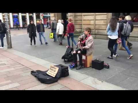 Coldplay - Adventure of a Lifetime - Busking in Glasgow | Andrew Duncan Cover