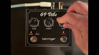 Video thumbnail for Behringer 69 Vibe (Uni-Vibe) pedal. by Simon Hemmings Guitars and Stuff