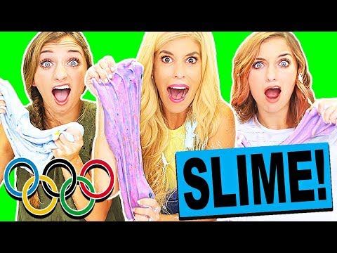 THE SLIME OLYMPICS CHALLENGE with BROOKLYN AND BAILEY!  (Blindfolded, Not My Arms, No Hands Slime)