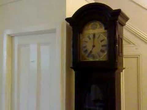 Mauthe Edwardian West Minister Chime Longcase Grandfather Clock Chiming