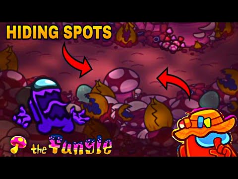 TOP 10 Hiding SPOTS In 2024 (🍄FUNGLE MAP 🍄)  || Among Us :- Hide N Seek