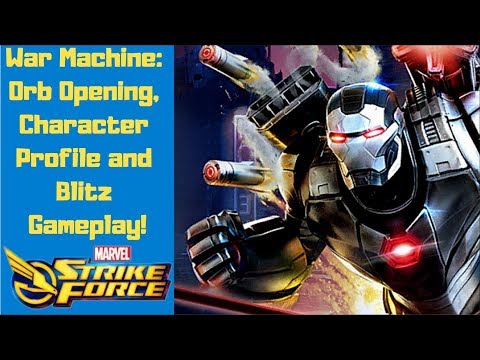War Machine Character Profile and Blitz Gameplay - Marvel Strike Force
