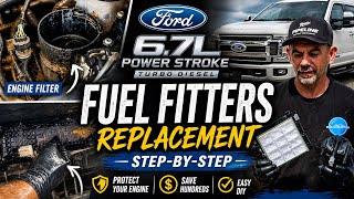 How To Replace BOTH Fuel Filters On A Ford 6.7L Power Stroke Diesel