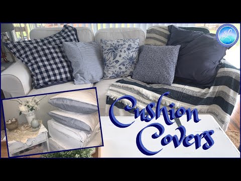 DIY DECOR | EASIEST CUSHION COVERS EVER!!