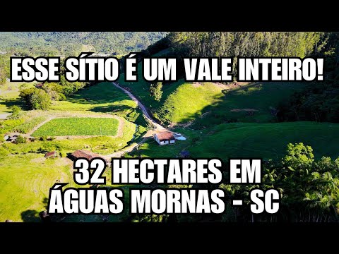 UM VALE A VENDA! SÍTIO COM 32 HECTARES NA CIDADE DE ÁGUAS MORNAS - SC | MAIS DE 6 NASCENTES!