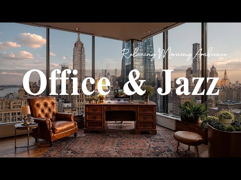 Office Work Cafe☕Relaxing Morning Ambience with Smooth Jazz Instrumental & Bossa Nova To Fresh Start