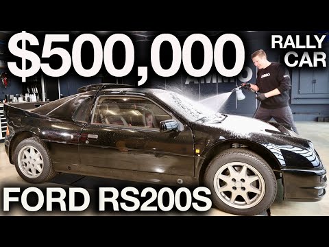 Ford RS200S Full Detail Of Insane Rally Car Legend! $500,000 Group B Rally Car Paint Restoration