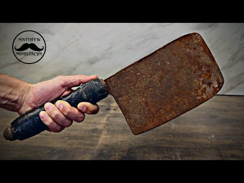 Antique Rusty Cleaver Restoration