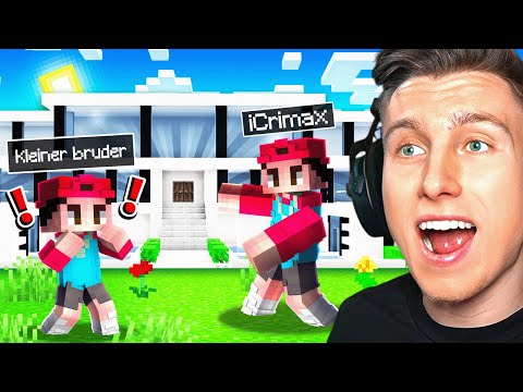 MY LITTLE BROTHER is taking over my HOUSE in Minecraft Island!