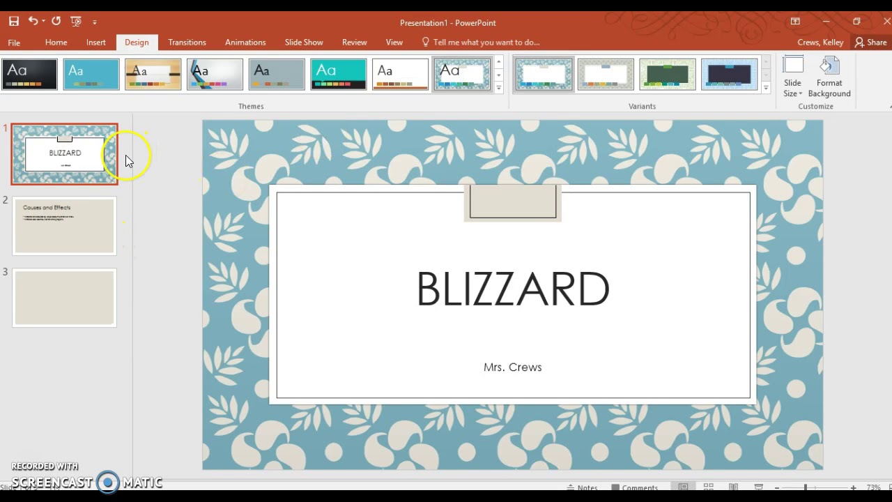 PowerPoint for Natural Disasters