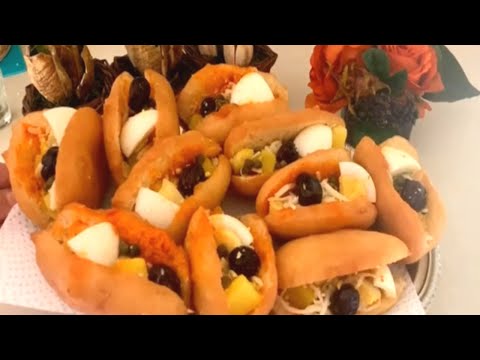 Tunisia fried dough sandwich very easy recipe (Fricasse)